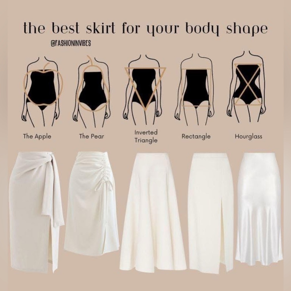 Elegant Cream Skirt Collection — Not for Sale, Just a Guide
